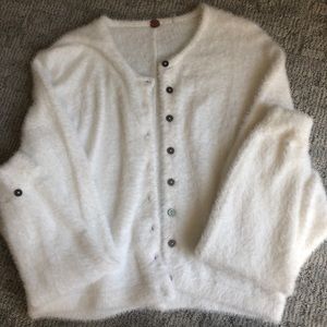 Free People white cardigan